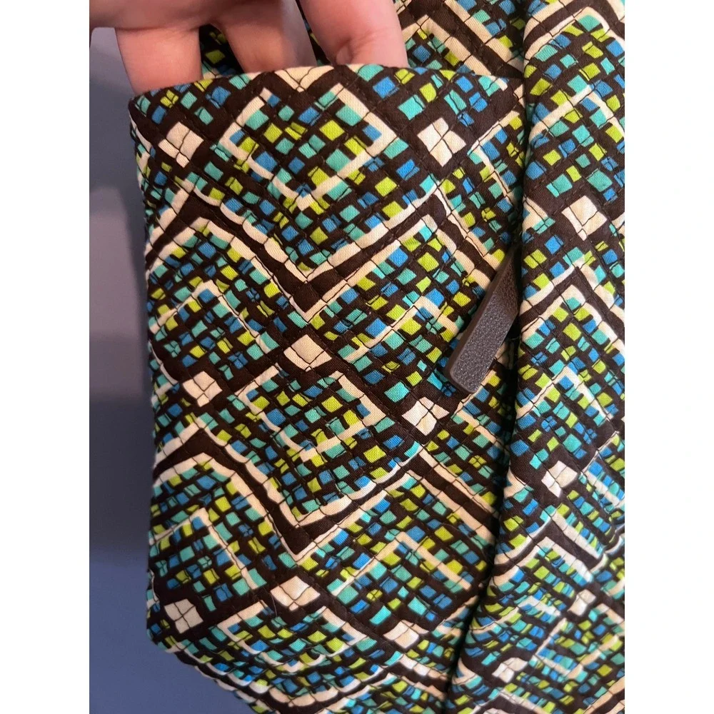 Vera Bradley Hadley East West Tote In Rain Forest Pattern Quilted Tote Retired
